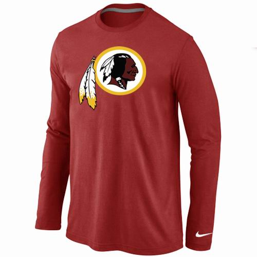 Nike Washington Redskins Team Logo Long Sleeve NFL T-Shirt - Red